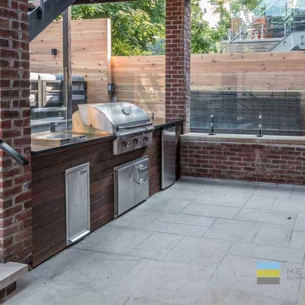 Deck Design with Outdoor Kitchen Toronto Custom Decks